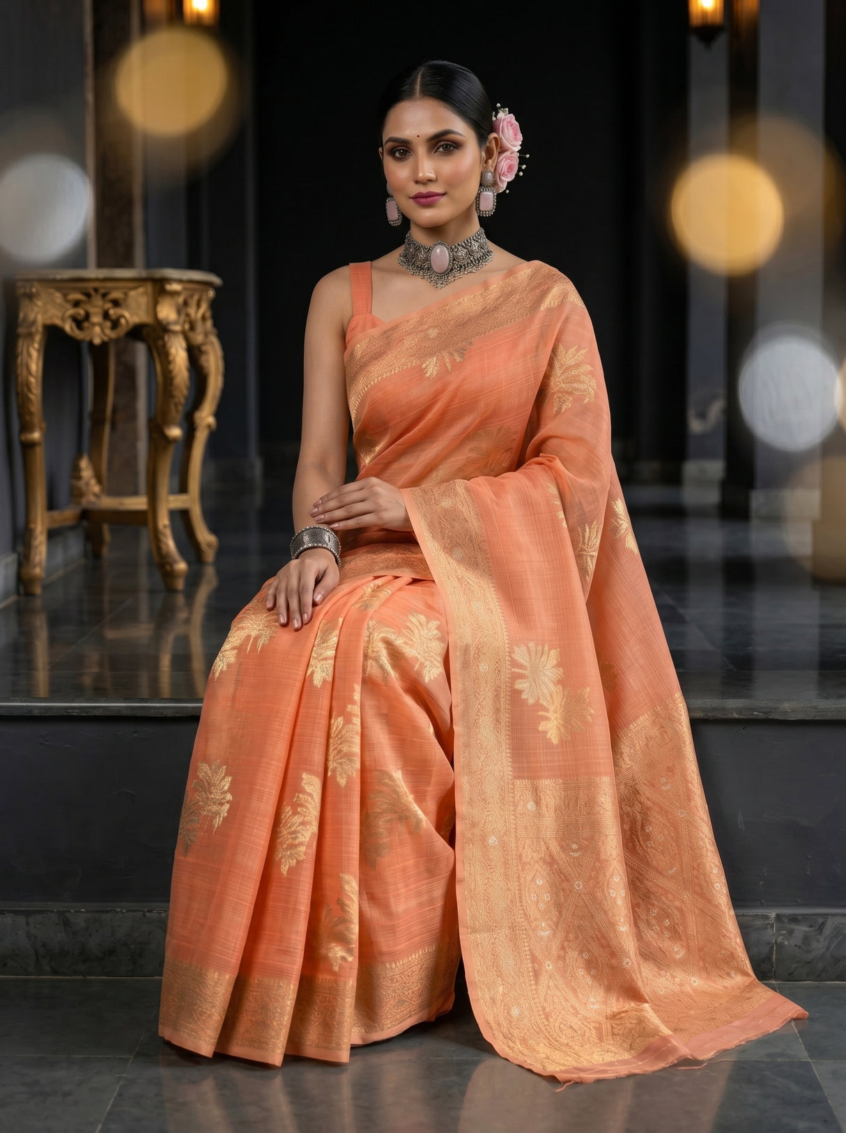 MIMOSA Saree Saree — pose 8 styling detail
