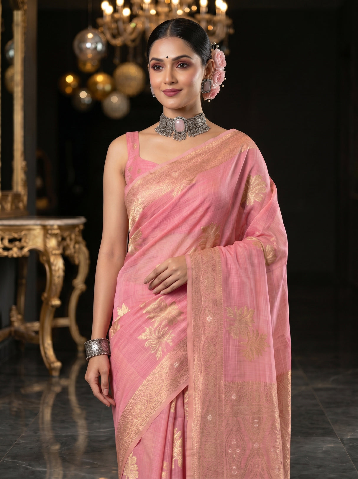 MIMOSA Saree Saree — pose 10 styling detail