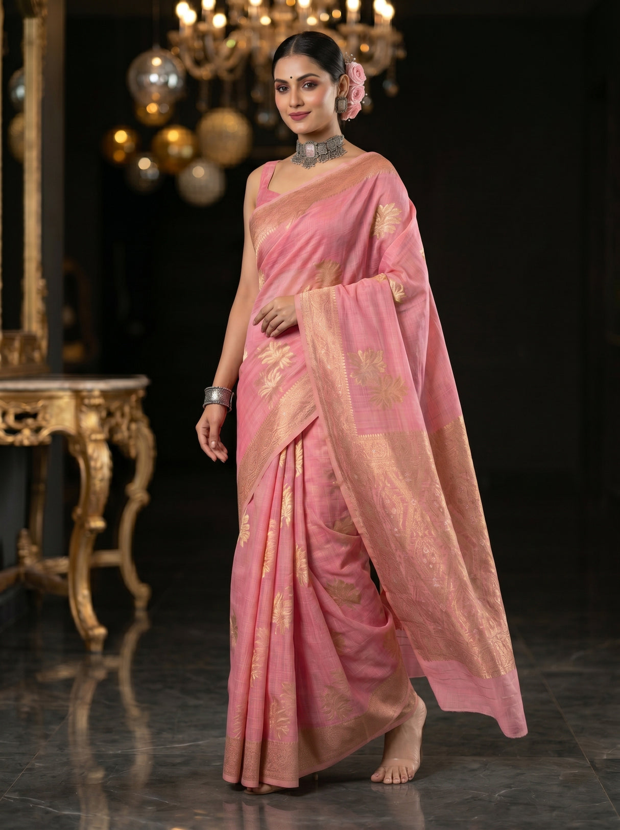 MIMOSA Saree Saree — pose 9 styling detail