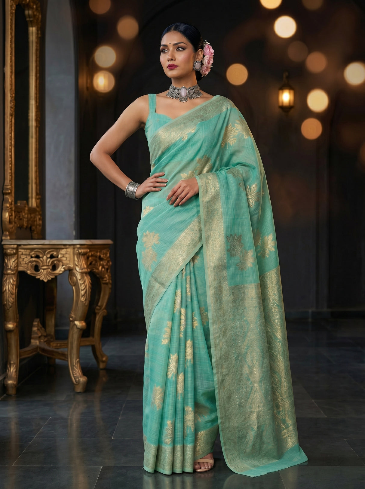 MIMOSA Saree Saree — pose 4 styling detail