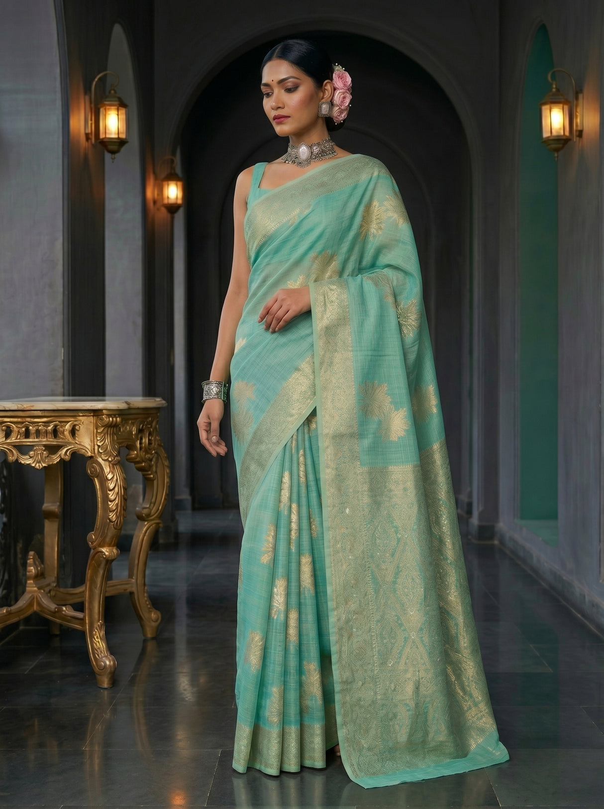 MIMOSA Saree Saree — pose 9 styling detail