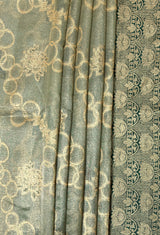 MIMOSA Green Banarasi Art Silk Saree — fleets shot full lifestyle