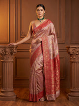 MIMOSA Rani Banarasi Art Silk Saree — full view