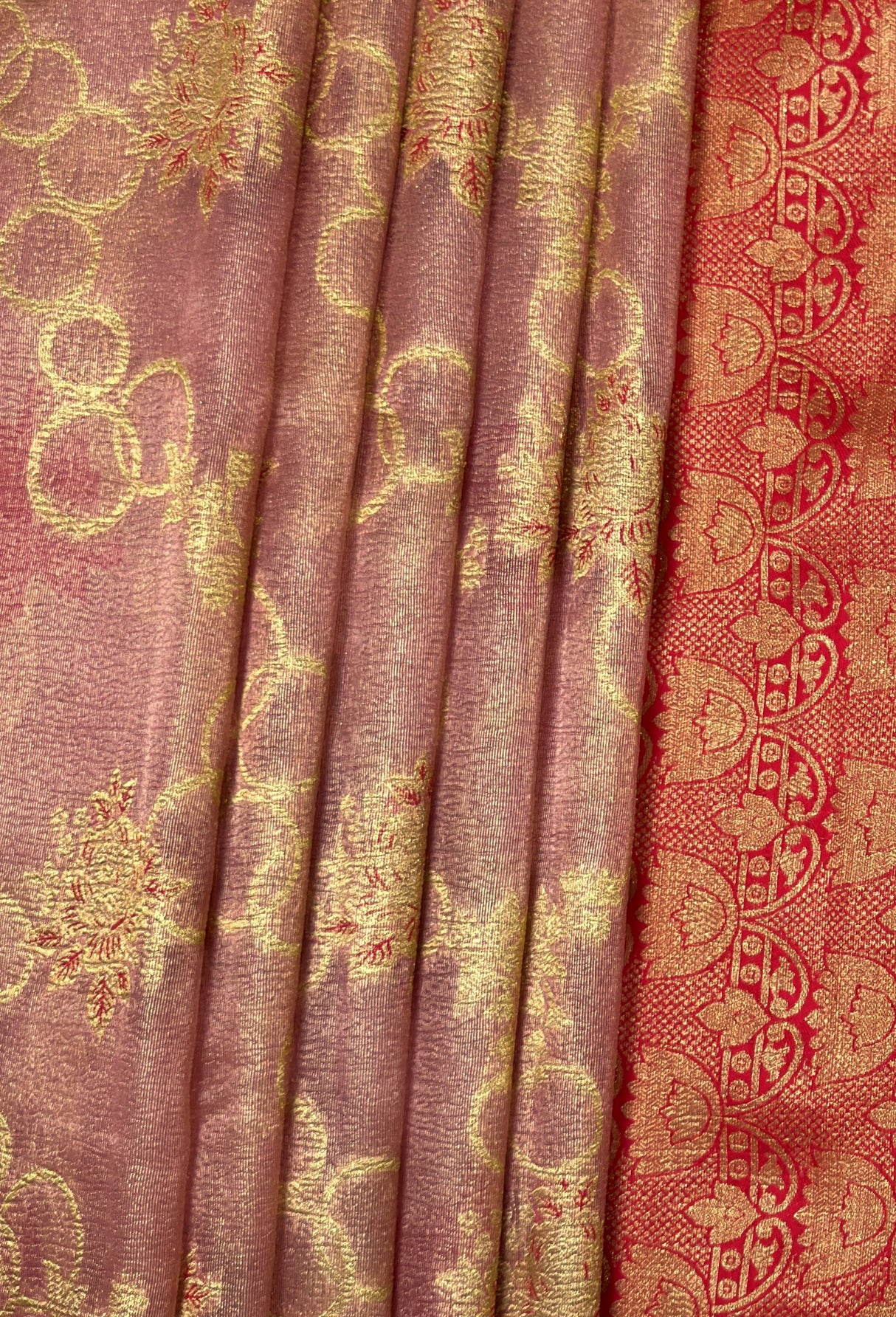 MIMOSA Rani Banarasi Art Silk Saree — fleets shot full lifestyle