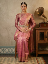 MIMOSA Rani Banarasi Art Silk Saree — pose 8 styling detail