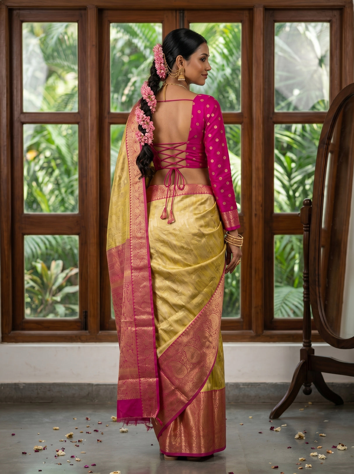MIMOSA Saree Saree — pose 2 styling detail