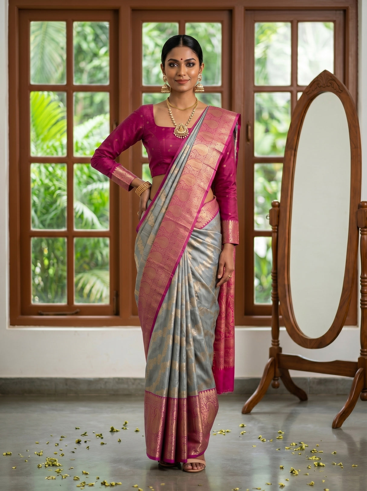 MIMOSA Saree Saree — pose 4 styling detail