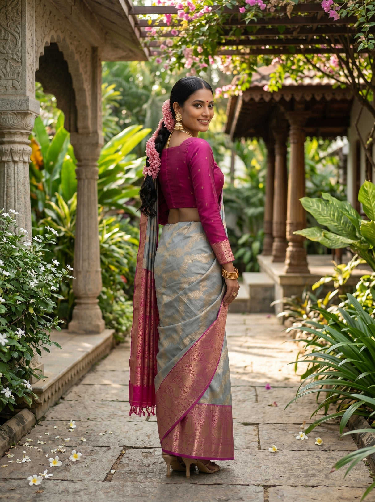MIMOSA Saree Saree — pose 5 styling detail