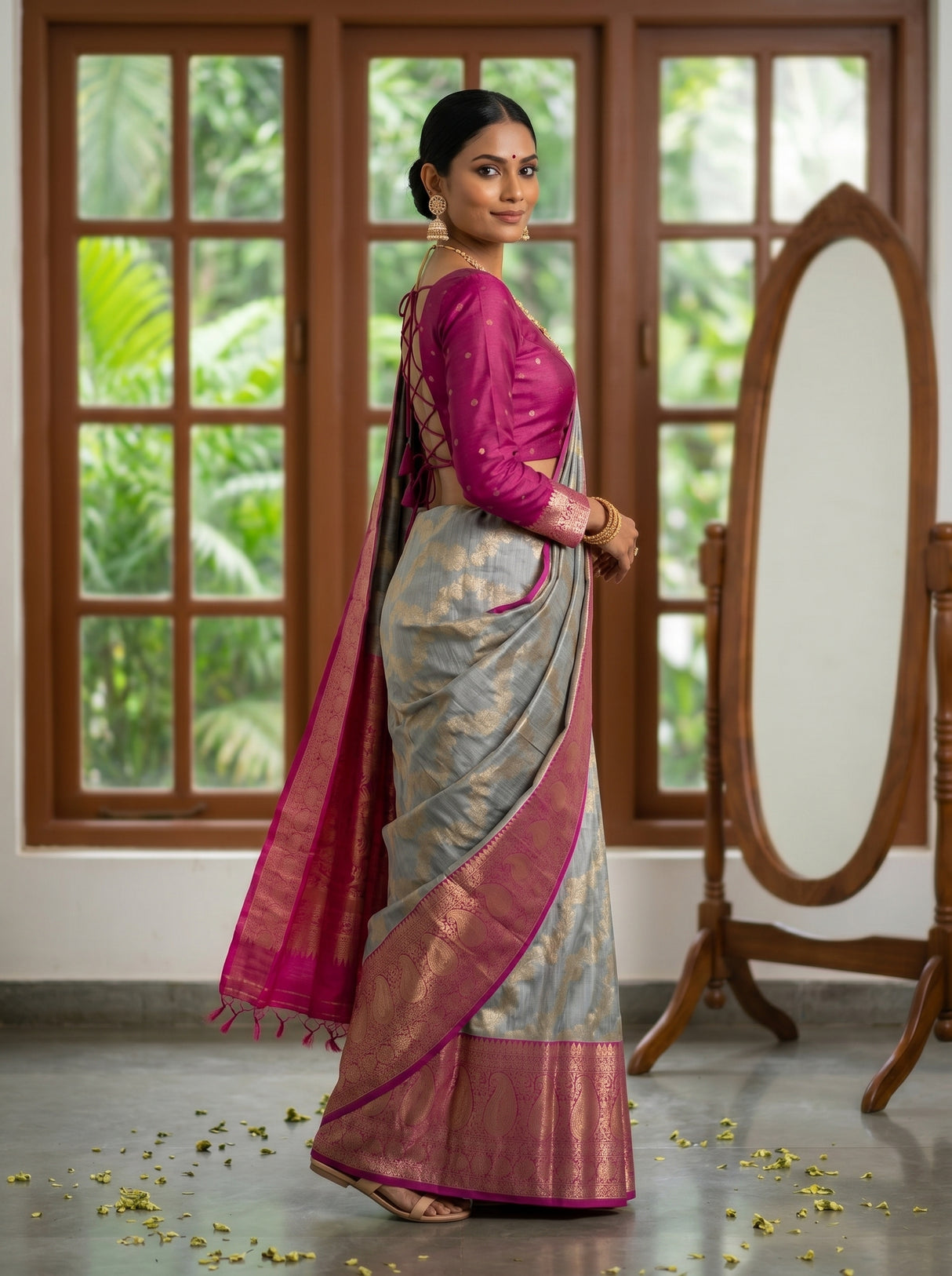 MIMOSA Saree Saree — pose 9 styling detail