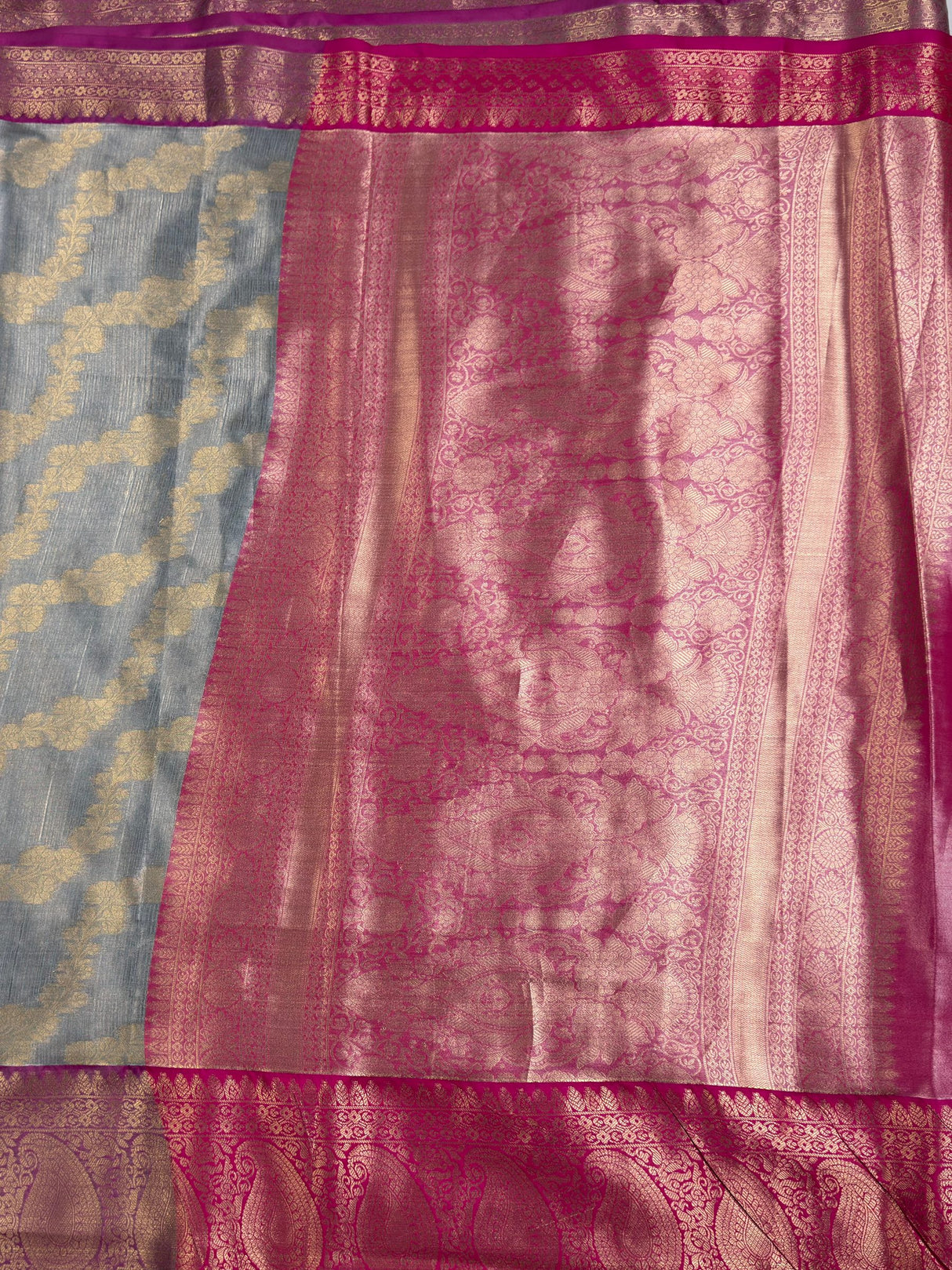 MIMOSA Saree Saree — pallu and zari work detail