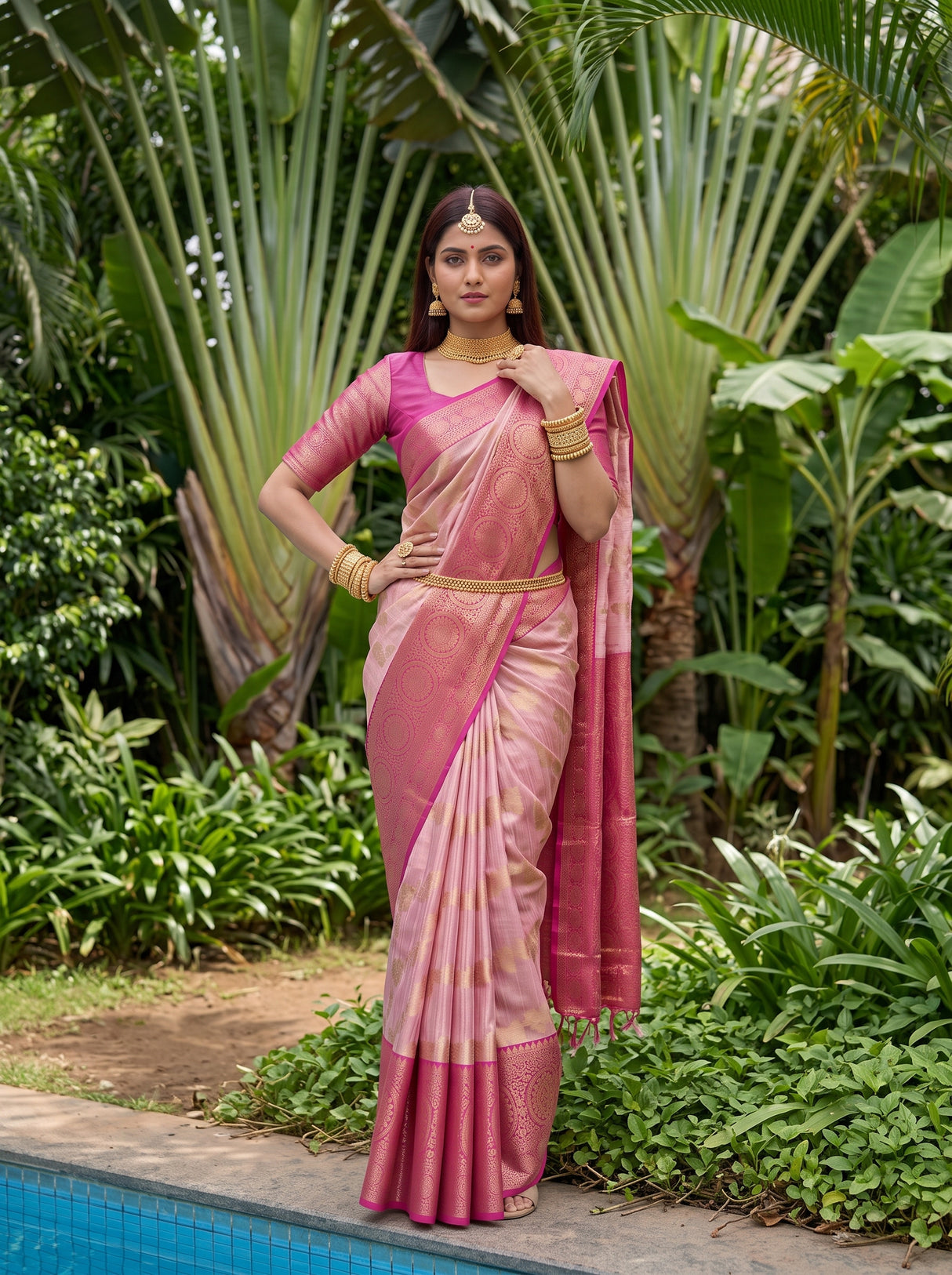 MIMOSA Saree Saree — pose 4 styling detail