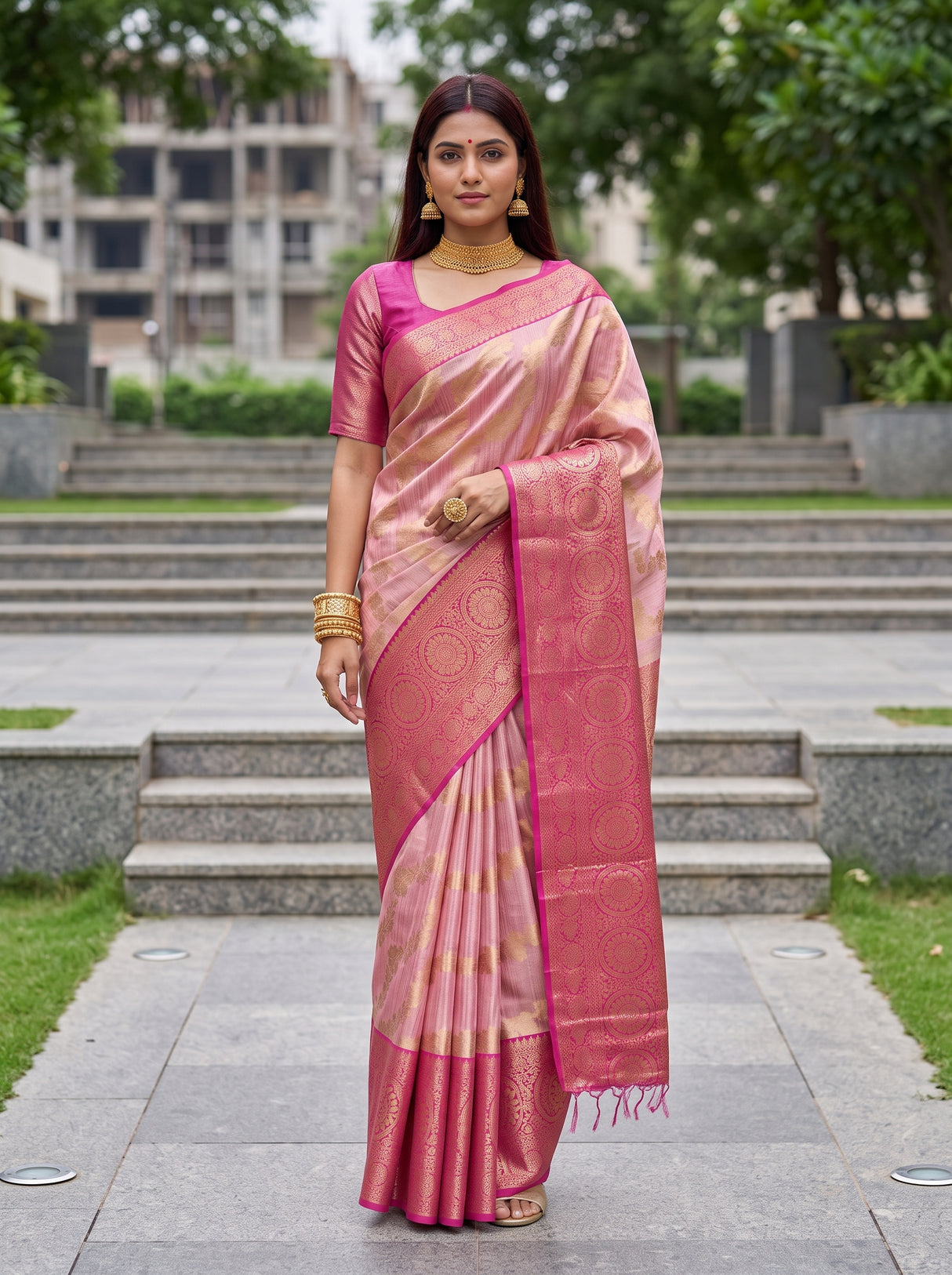 MIMOSA Saree Saree — pose 5 styling detail