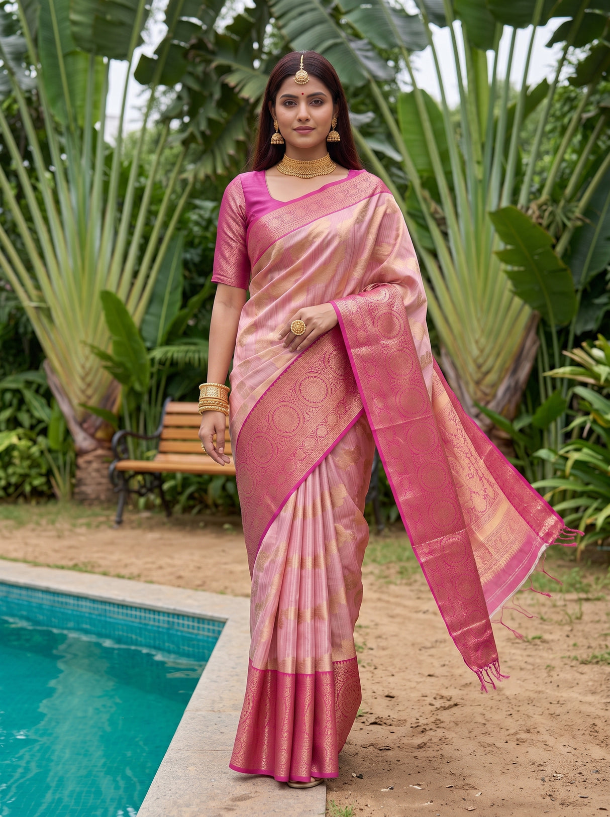 MIMOSA Saree Saree — pose 6 styling detail
