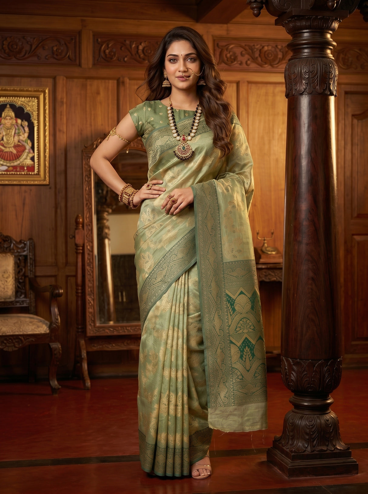 MIMOSA Saree Saree — pose 4 styling detail