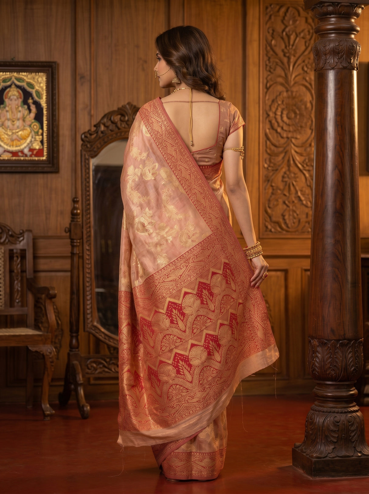 MIMOSA Saree Saree — pose 2 styling detail