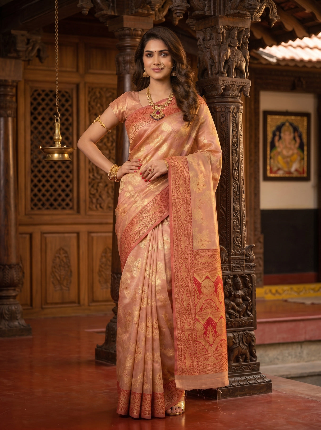 MIMOSA Saree Saree — pose 4 styling detail