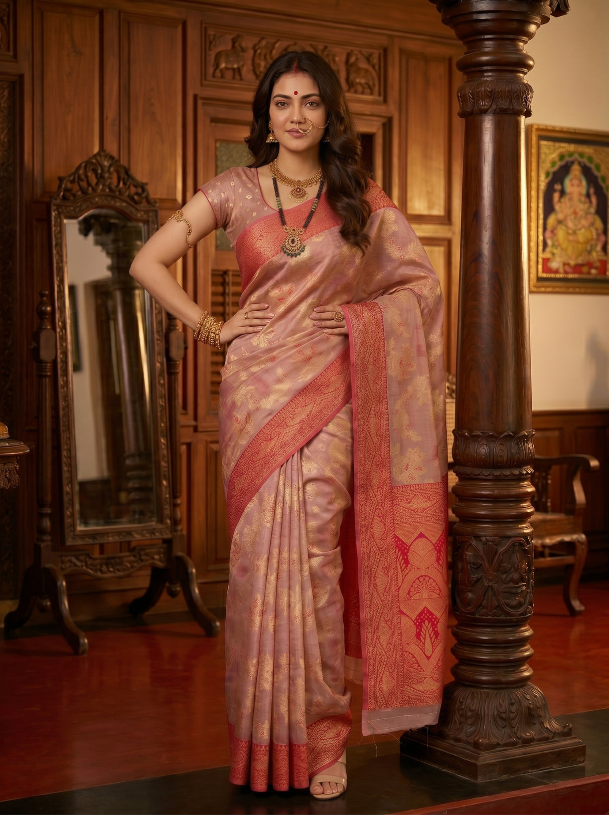 MIMOSA Saree Saree — pose 4 styling detail