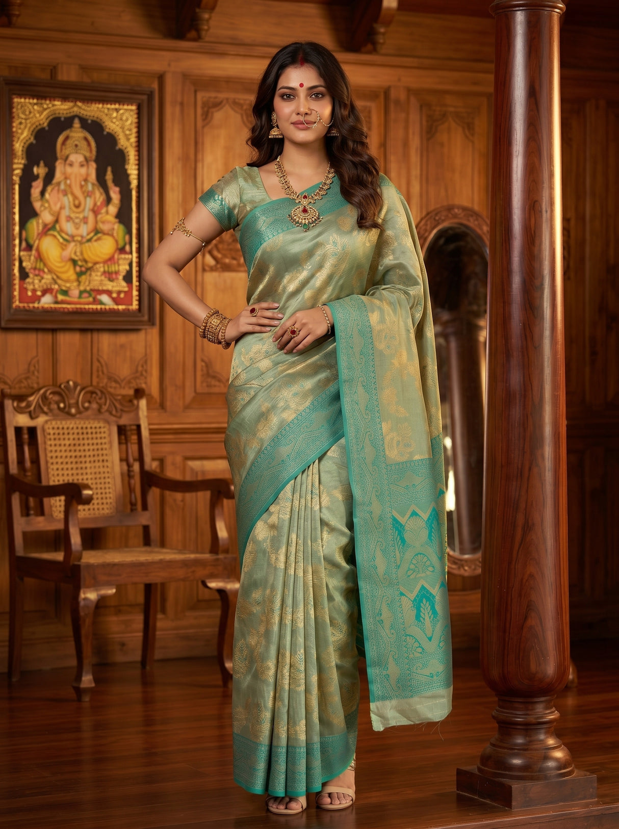 MIMOSA Saree Saree — pose 4 styling detail