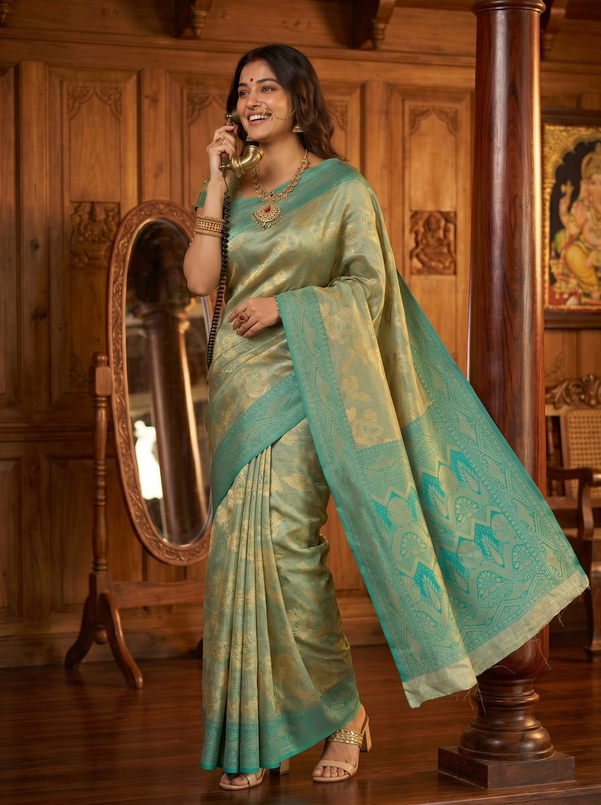 MIMOSA Saree Saree — pose 9 styling detail
