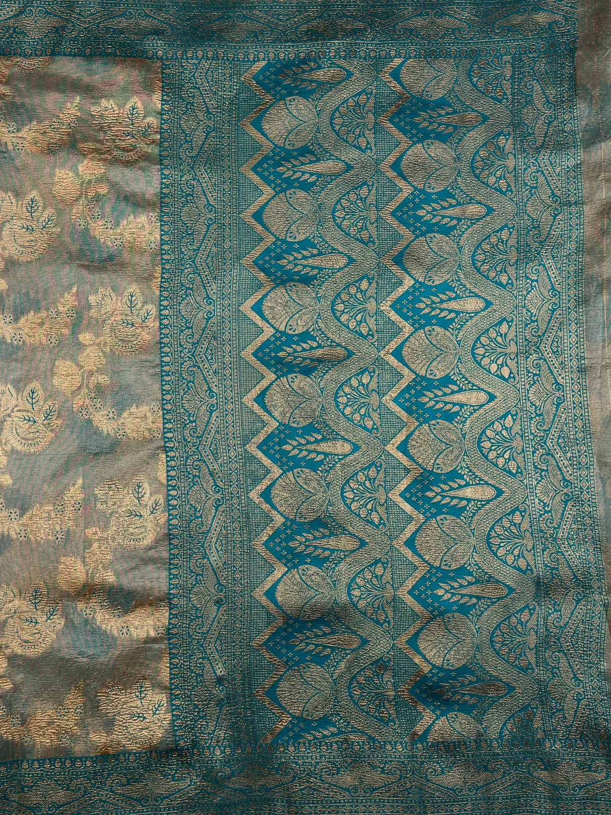 MIMOSA Saree Saree — pallu and zari work detail