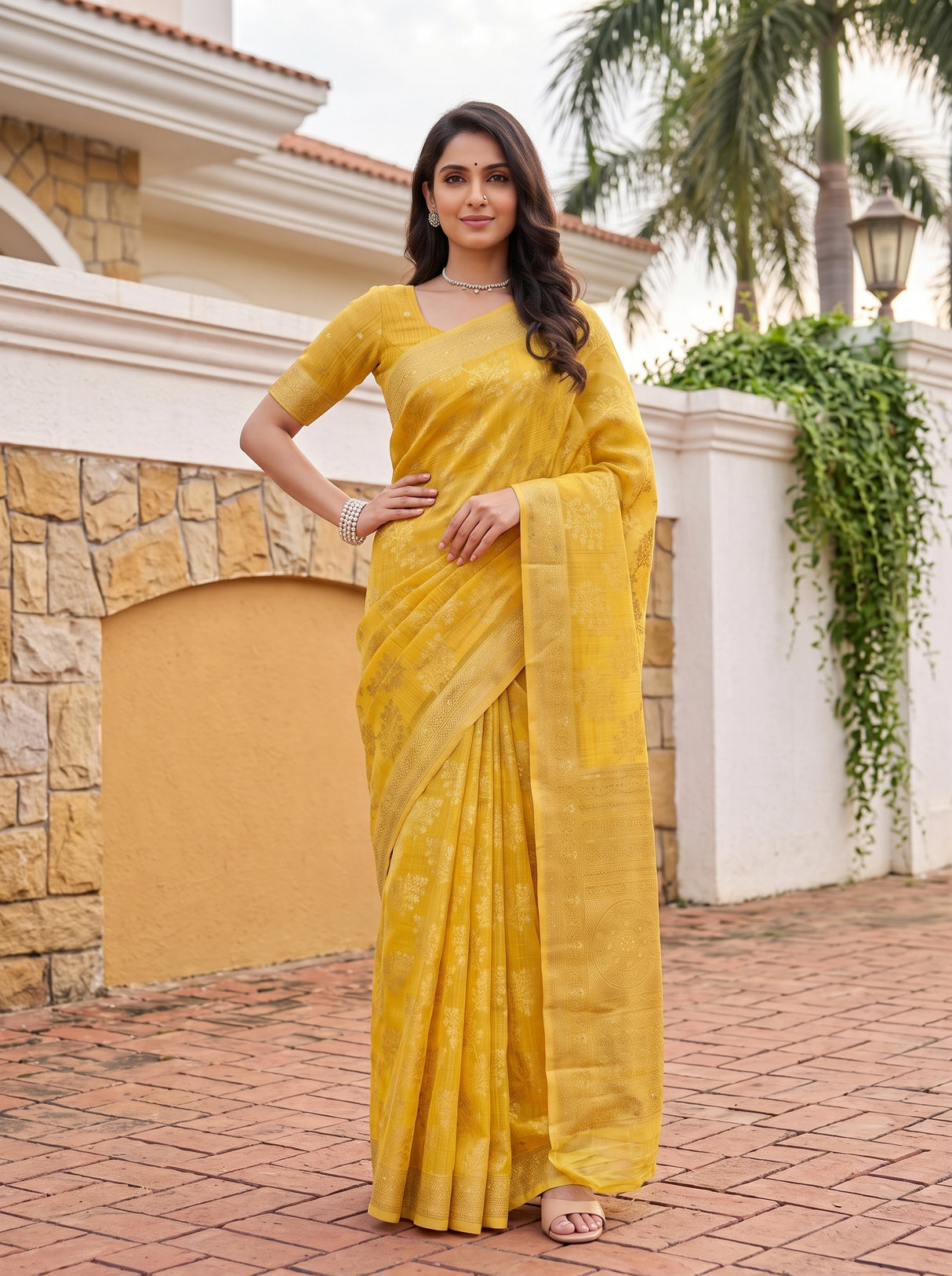 MIMOSA Saree Saree — pose 4 styling detail