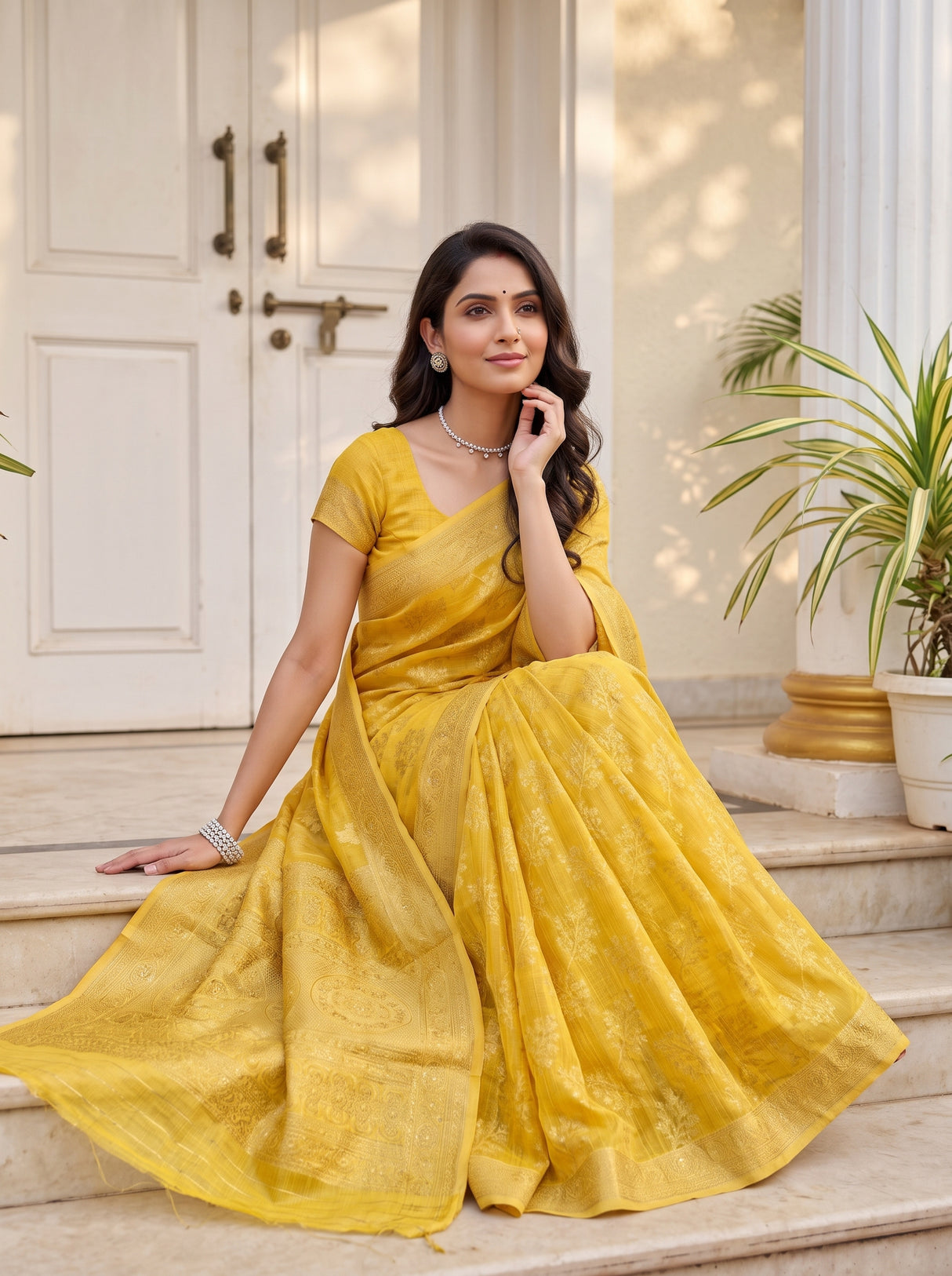 MIMOSA Saree Saree — pose 8 styling detail
