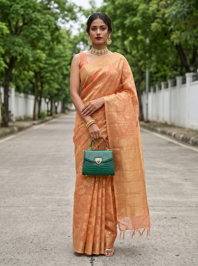 MIMOSA Saree Saree — front view on mannequin