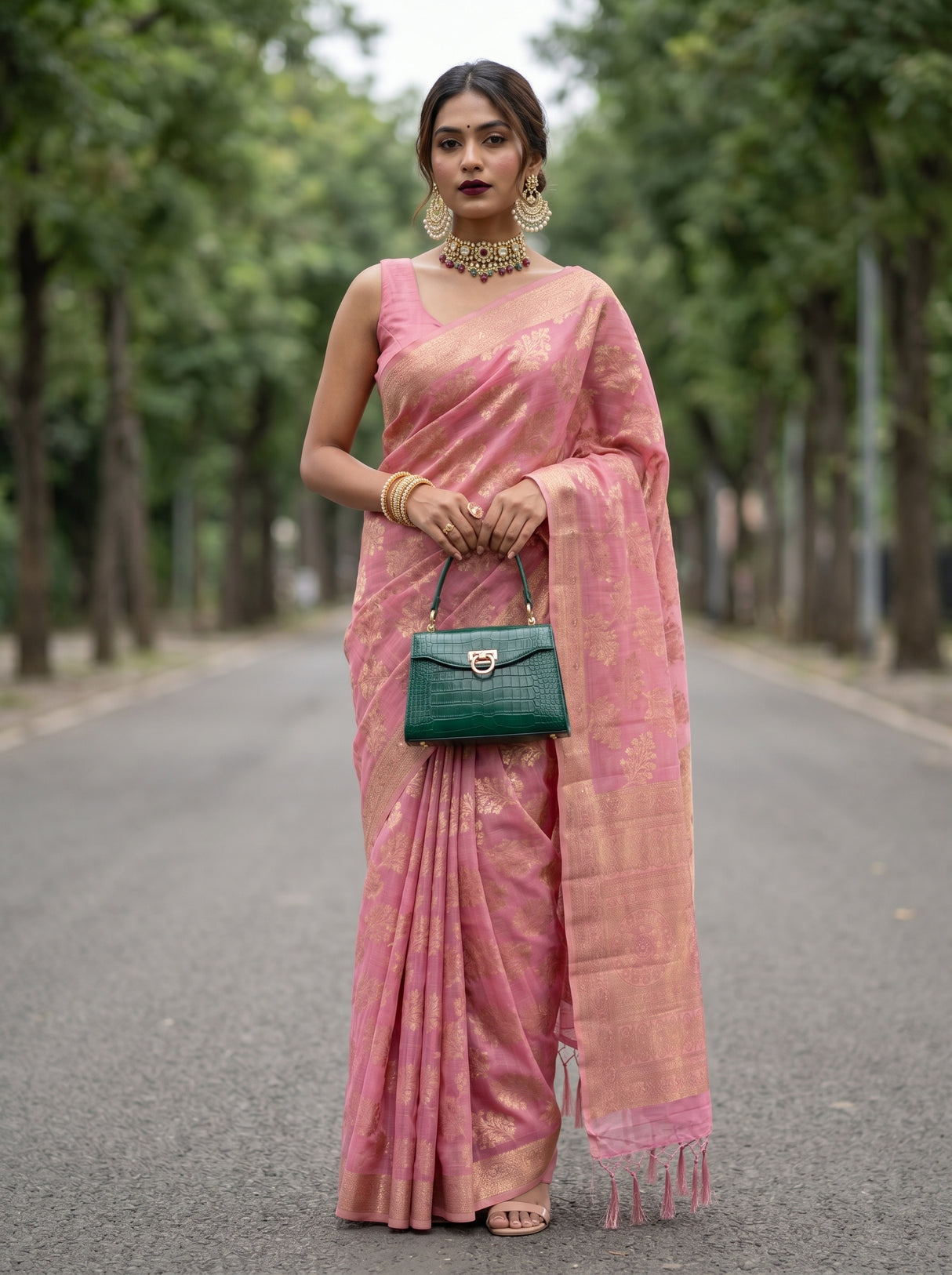 MIMOSA Saree Saree — front view on mannequin