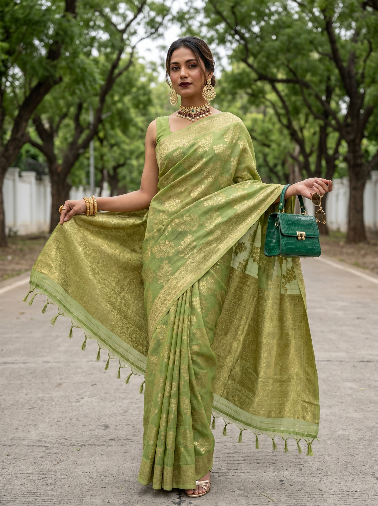 MIMOSA Saree Saree — pose 6 styling detail