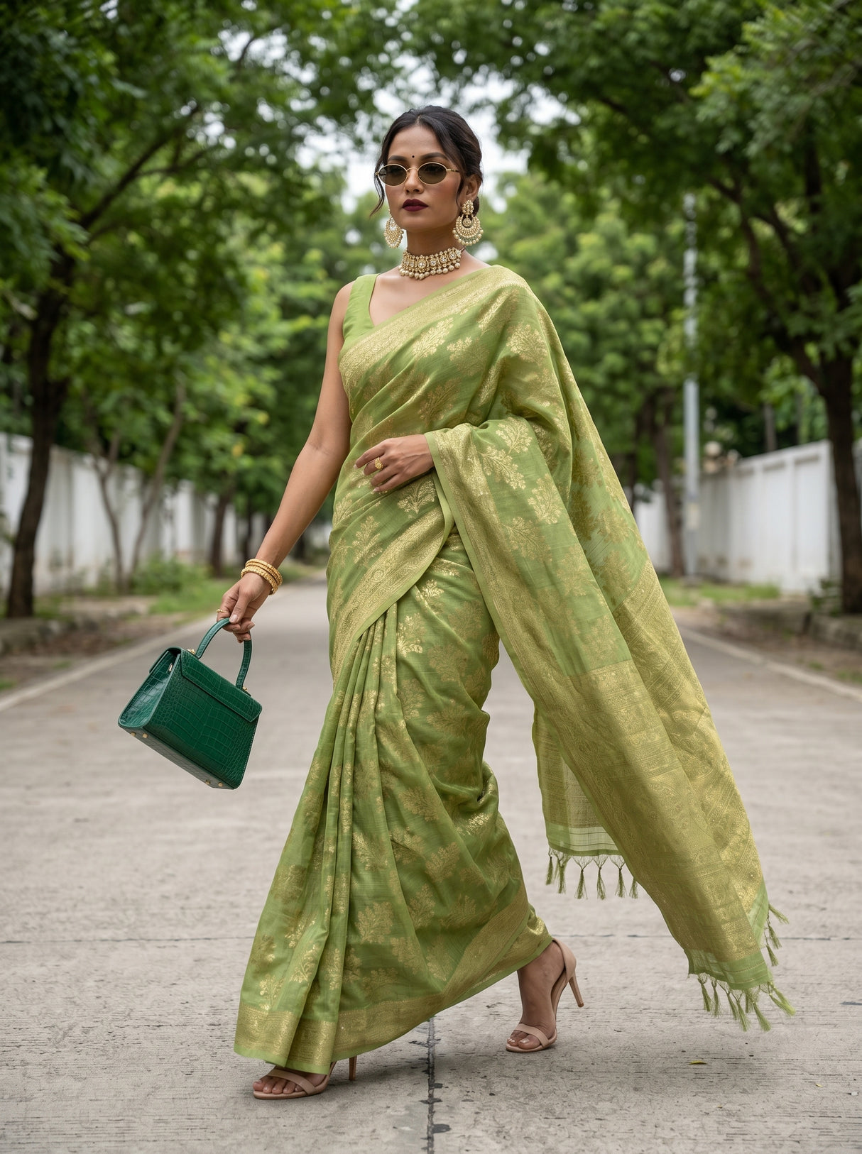 MIMOSA Saree Saree — pose 7 styling detail