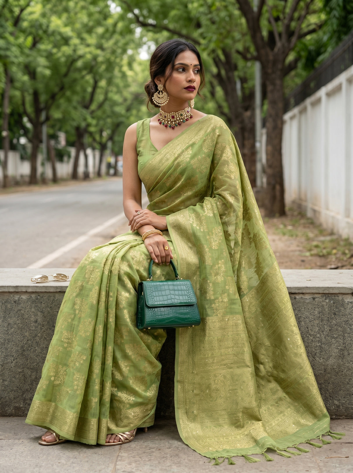 MIMOSA Saree Saree — pose 9 styling detail