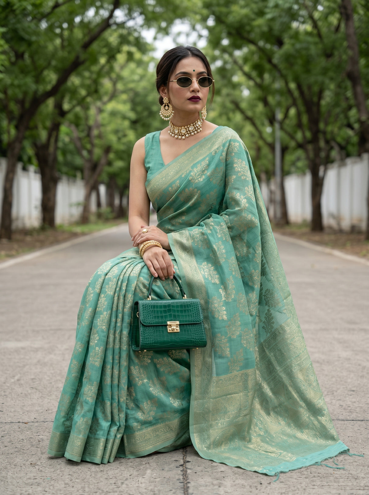 MIMOSA Saree Saree — pose 9 styling detail