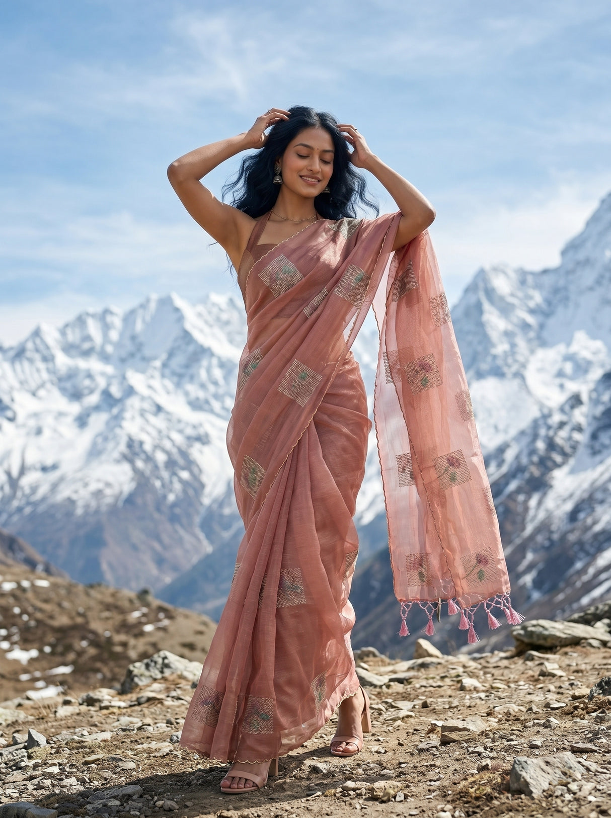 MIMOSA Saree Saree — pose 5 styling detail