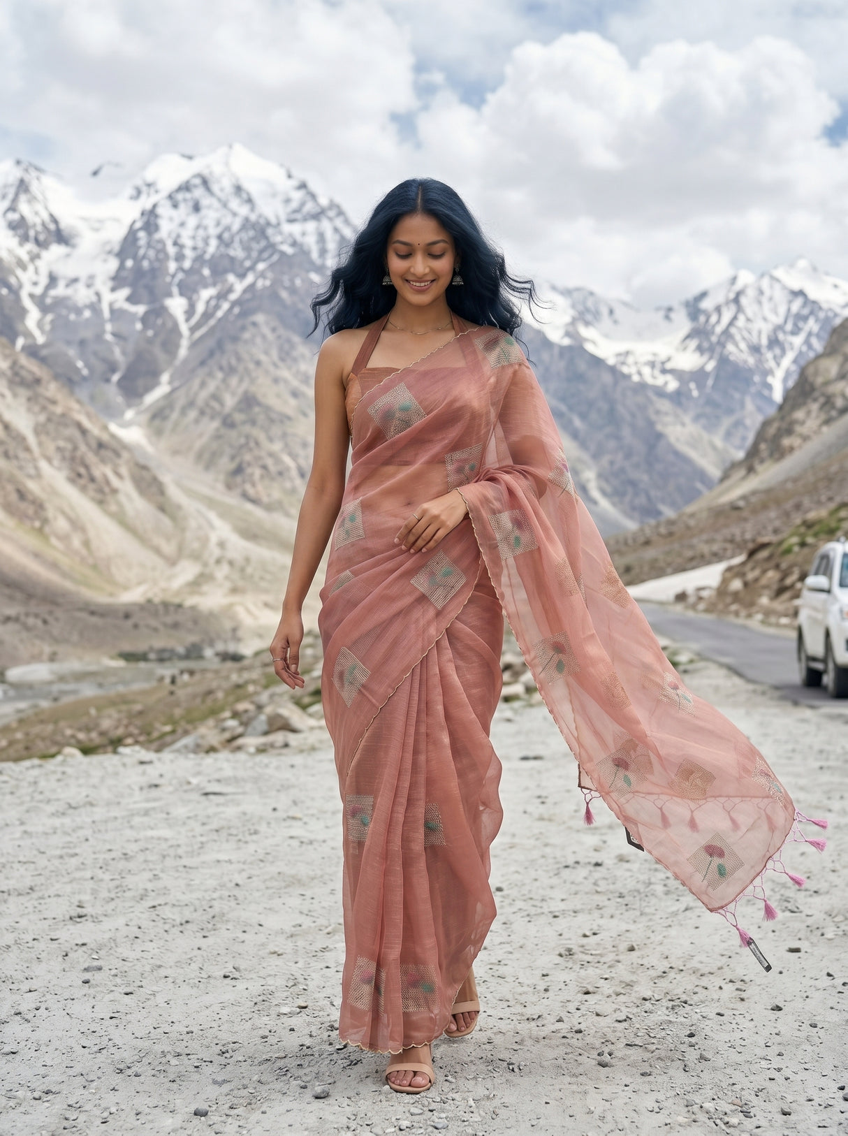 MIMOSA Saree Saree — pose 6 styling detail