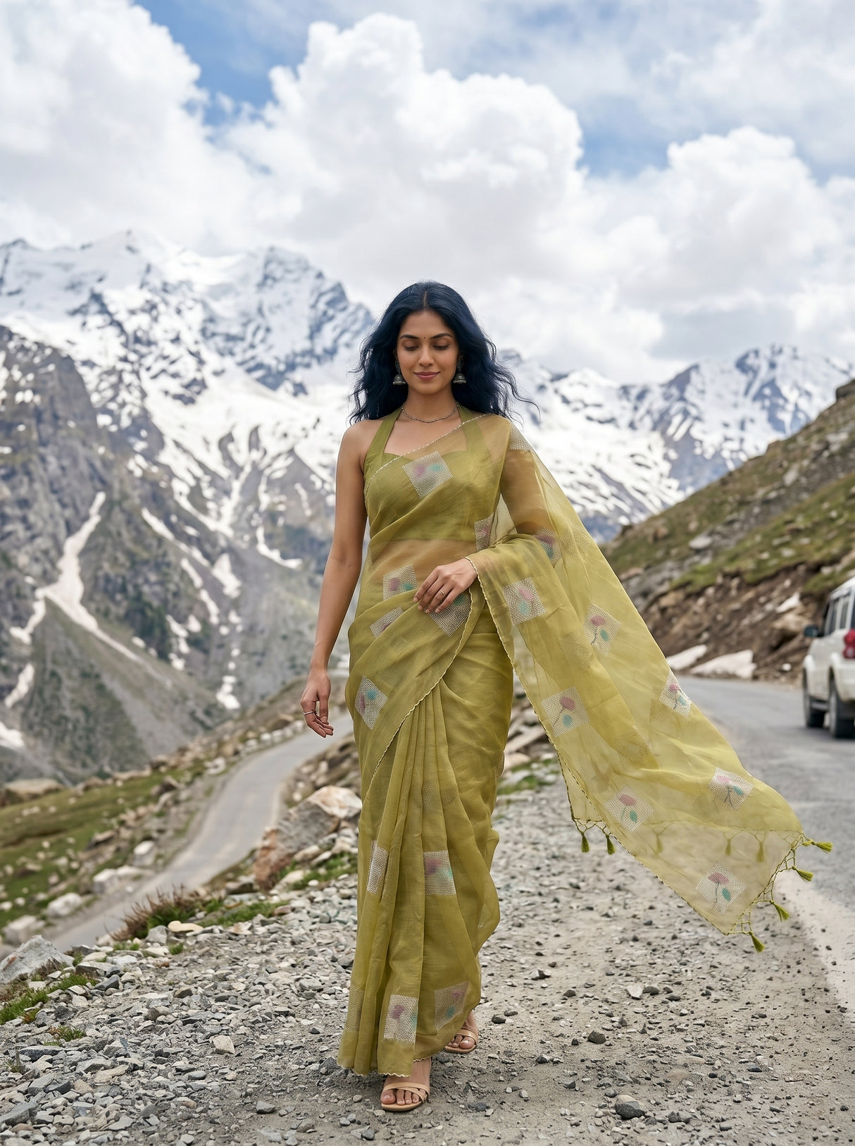 MIMOSA Saree Saree — pose 6 styling detail