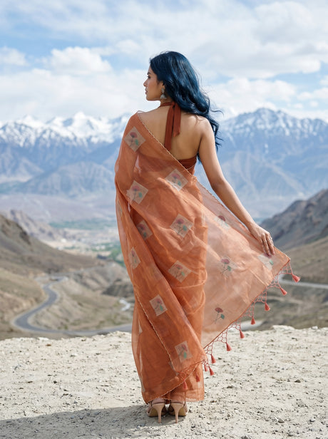 MIMOSA Saree Saree — pose 2 styling detail