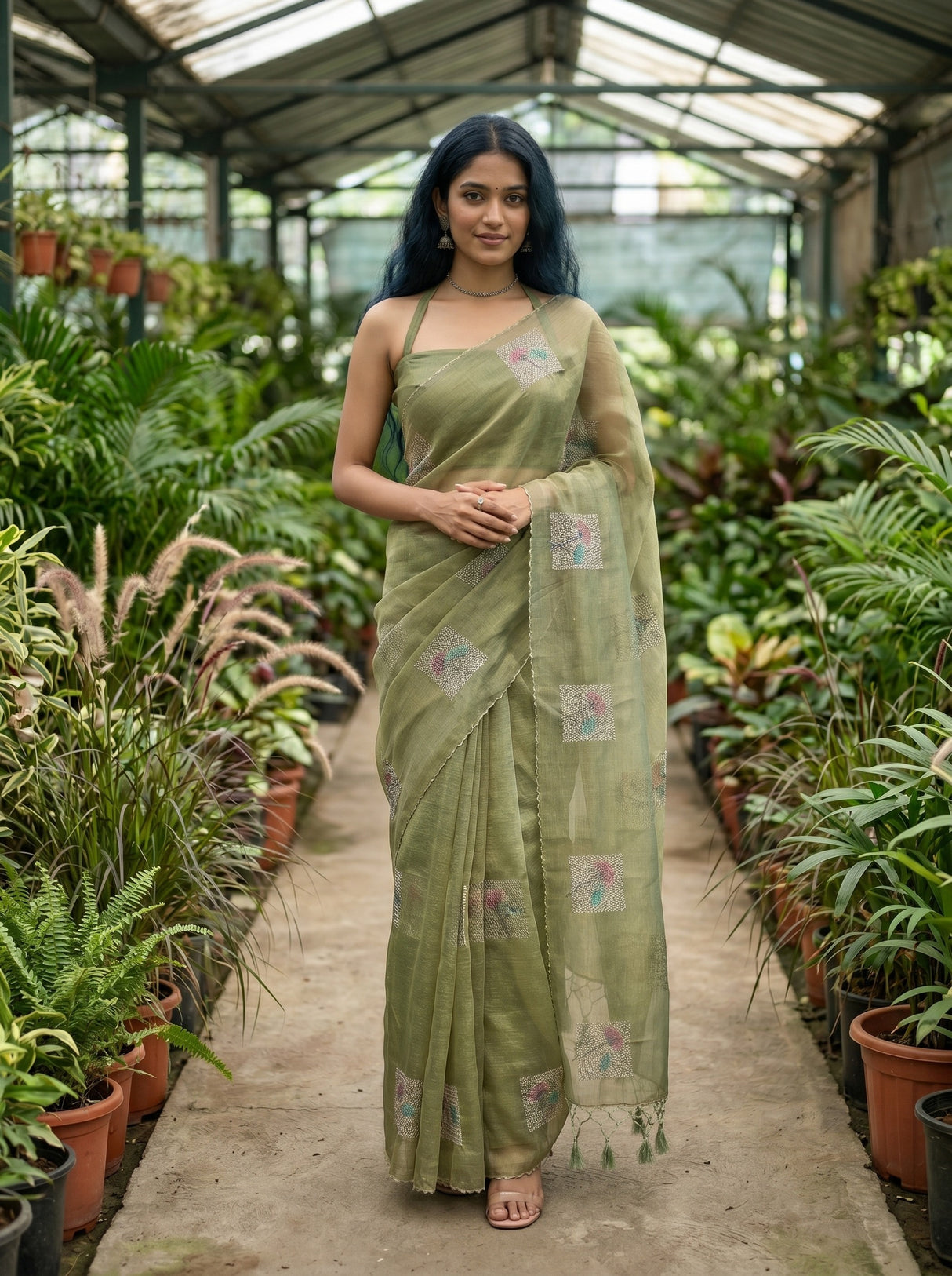 MIMOSA Saree Saree — front view on mannequin
