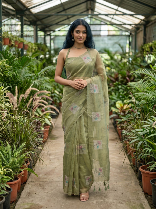 MIMOSA Saree Saree — front view on mannequin