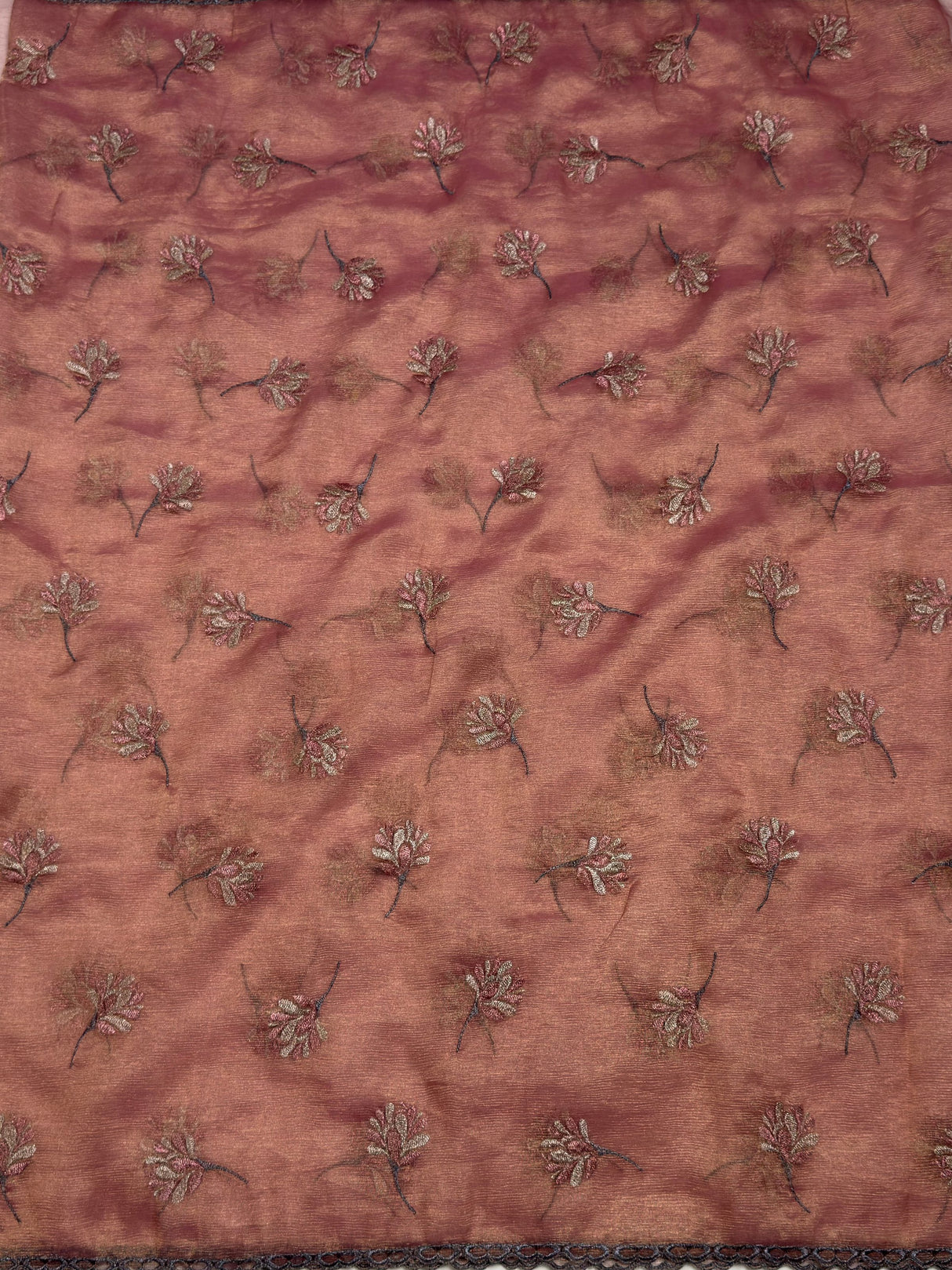 MIMOSA Saree Saree — pallu and zari work detail