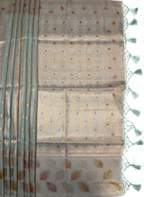 MIMOSA Rama Banarasi Art Silk Saree — pallu and zari work detail