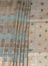 MIMOSA Saffire Banarasi Art Silk Saree — Detail of the pallu design