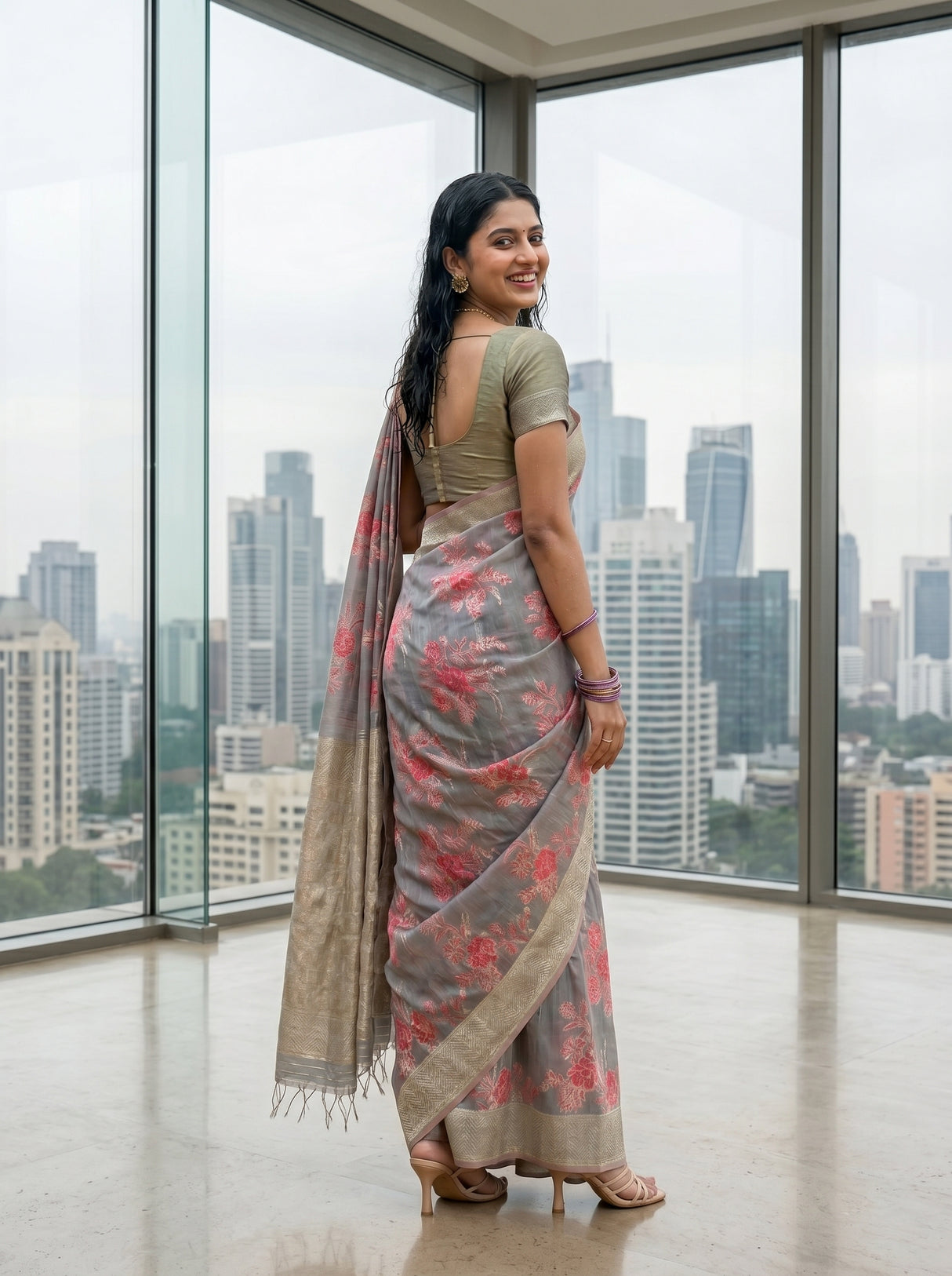MIMOSA Saree Saree — pose 7 styling detail
