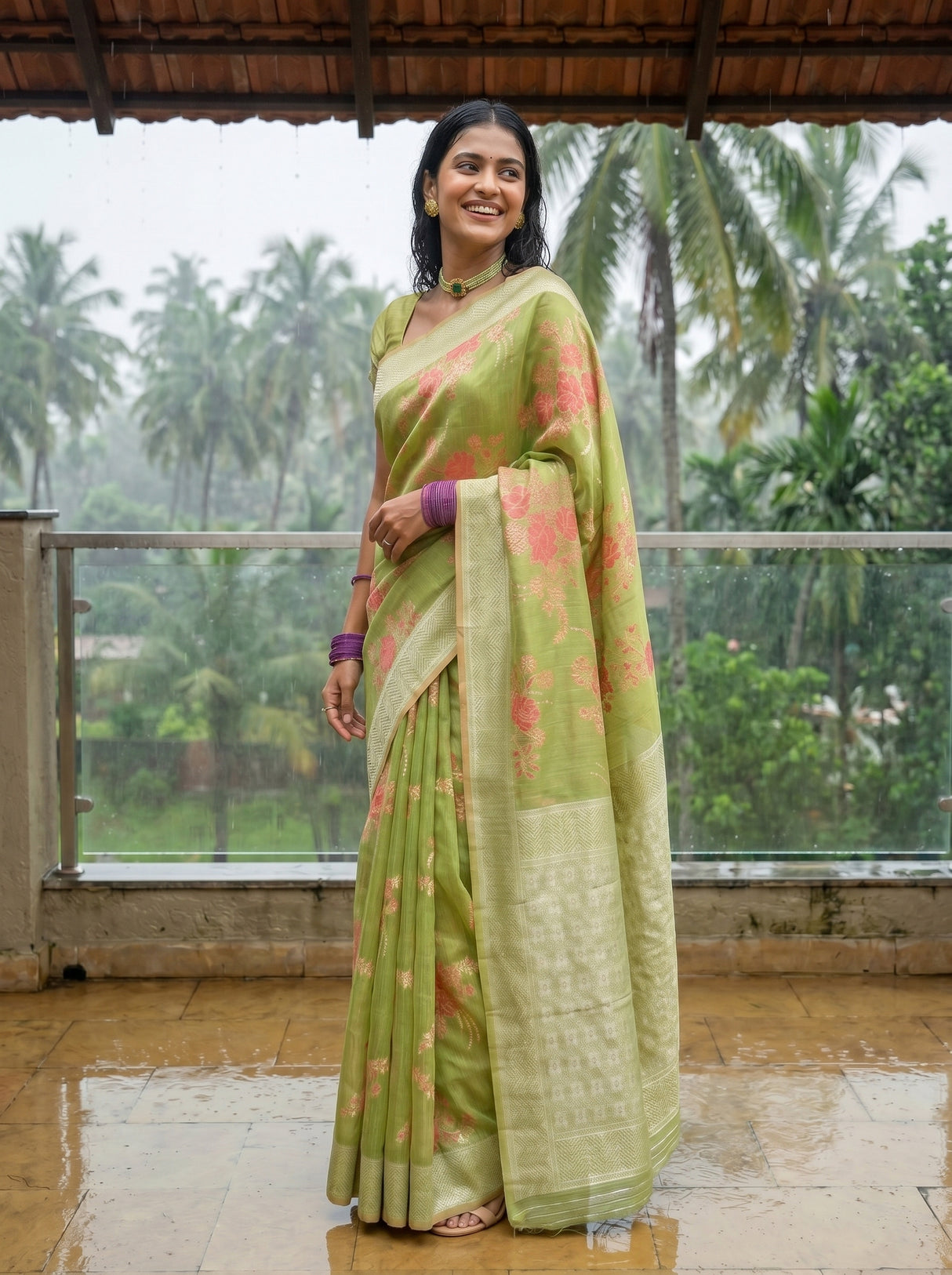 MIMOSA Saree Saree — pose 5 styling detail