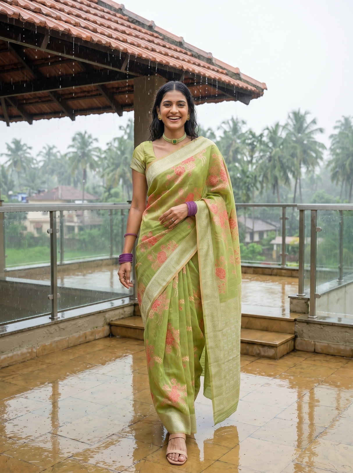 MIMOSA Saree Saree — pose 6 styling detail