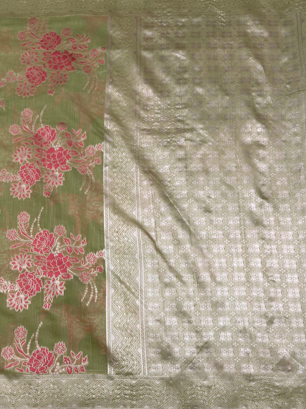 MIMOSA Saree Saree — pallu and zari work detail