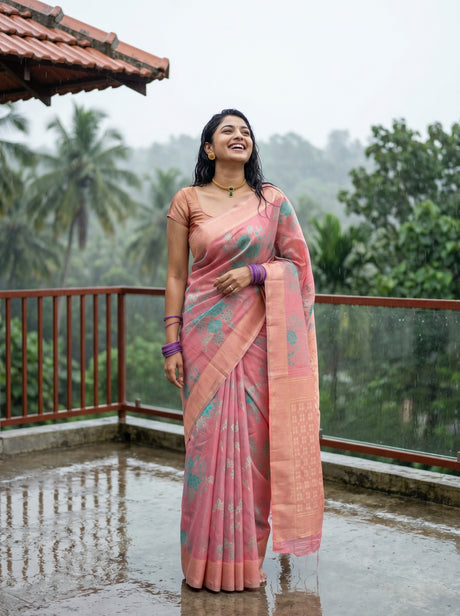 MIMOSA Saree Saree — front view on mannequin
