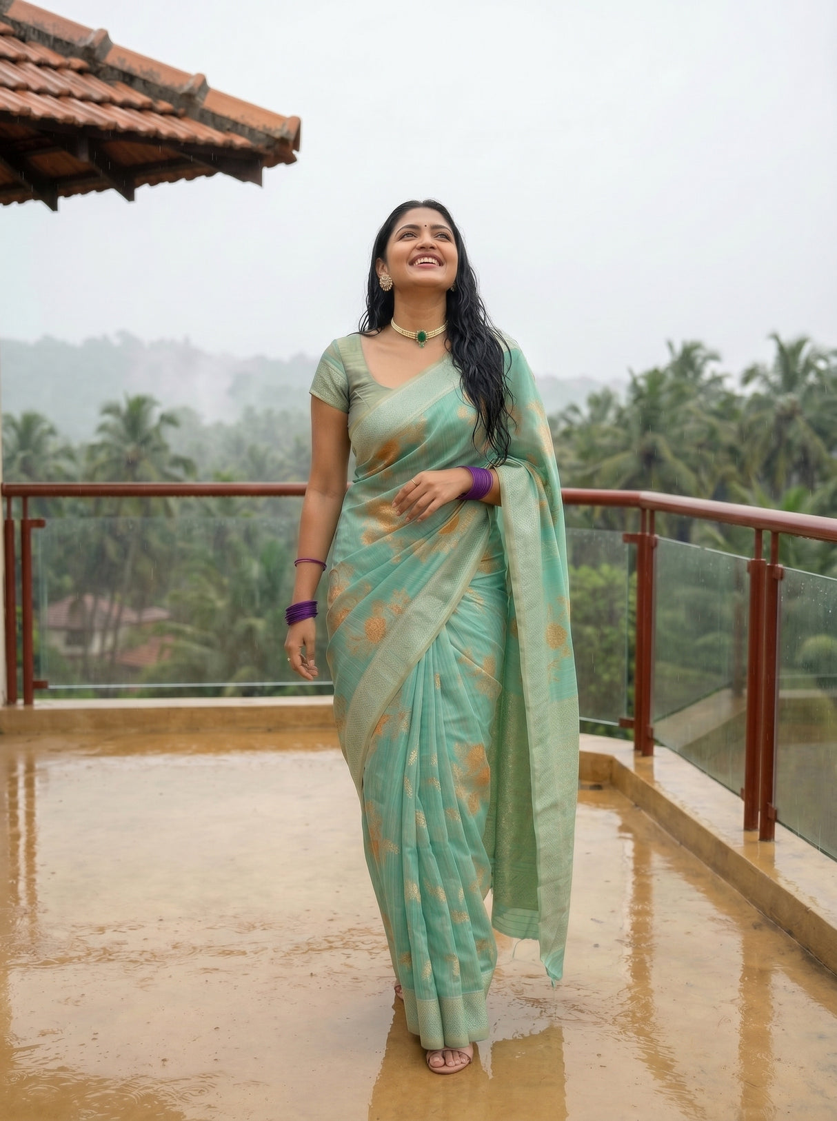 MIMOSA Saree Saree — pose 6 styling detail