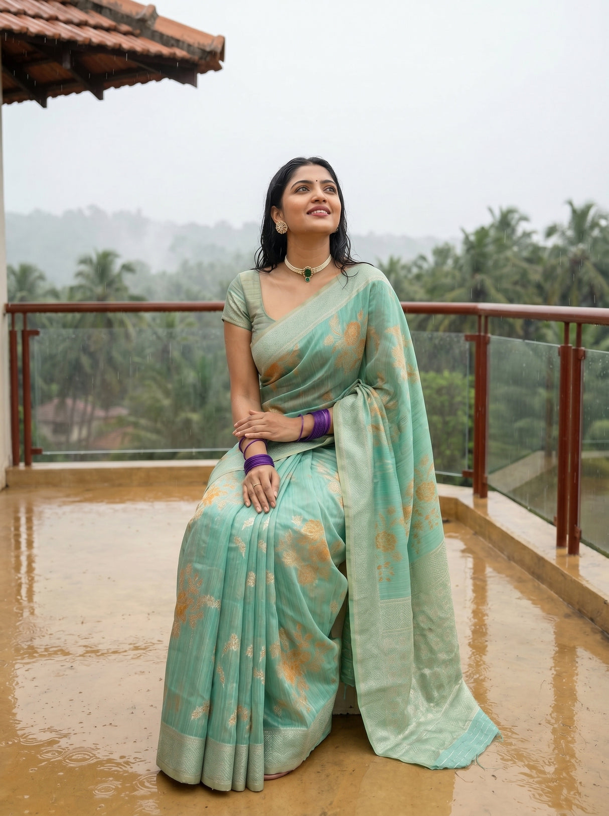 MIMOSA Saree Saree — pose 8 styling detail