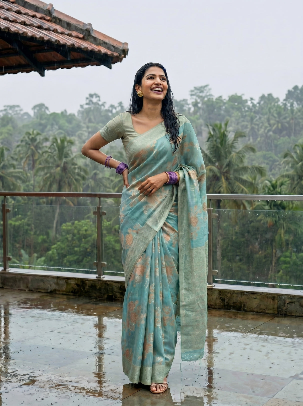 MIMOSA Saree Saree — pose 4 styling detail