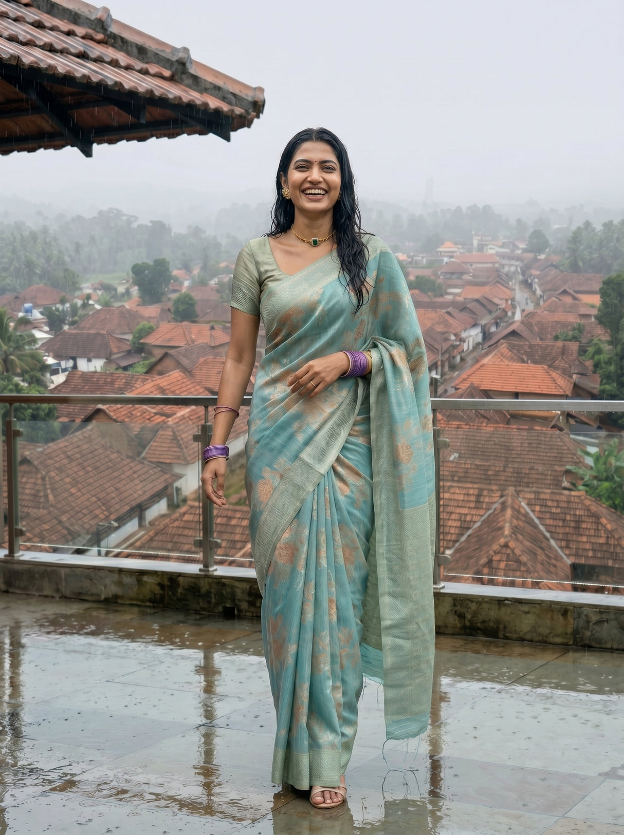 MIMOSA Saree Saree — pose 6 styling detail
